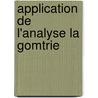 Application de L'Analyse La Gomtrie door Joseph Liouville