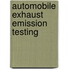 Automobile Exhaust Emission Testing door Horst Klingenberg