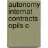 Autonomy Internat Contracts Opils C