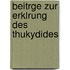 Beitrge Zur Erklrung Des Thukydides