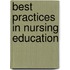 Best Practices In Nursing Education