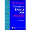 Blackstone's Statutes On Family Law by Mika Oldham