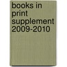 Books in Print Supplement 2009-2010 door Onbekend