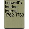 Boswell's London Journal, 1762-1763 door Professor James Boswell