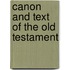 Canon And Text Of The Old Testament