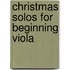Christmas Solos For Beginning Viola