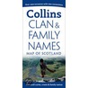 Clan & Family Names Map of Scotland door Collins Uk