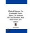 Clinical Reports on Continued Fever