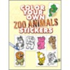 Color Your Own Zoo Animals Stickers by Robbie Stillerman