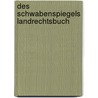 Des Schwabenspiegels Landrechtsbuch door Heinrich Gottfried Philipp Gengler