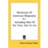Dictionary of American Biography V1