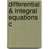 Differential & Integral Equations C
