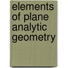 Elements of Plane Analytic Geometry by Maxime Bocher