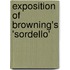 Exposition of Browning's 'Sordello'