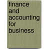 Finance And Accounting For Business door Bob Ryan