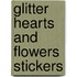 Glitter Hearts And Flowers Stickers
