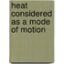 Heat Considered As A Mode Of Motion
