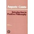 Introduction To Positive Philosophy