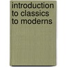Introduction to Classics to Moderns by Music Sales Corporation