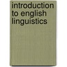 Introduction to English Linguistics door Maria Braun
