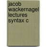 Jacob Wackernagel Lectures Syntax C door Jacob Wackernagel