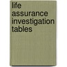 Life Assurance Investigation Tables door Benjamin Hall Todd