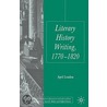 Literary History Writing, 1770-1820 door April London