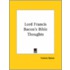 Lord Francis Bacon's Bible Thoughts