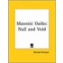 Masonic Oaths: Null And Void (1919)