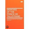 Memoirs Of The Prince De Talleyrand door Charles Maurice De Talleyrand-Prigord