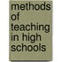 Methods Of Teaching In High Schools