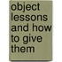 Object Lessons and How to Give Them