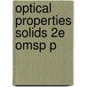 Optical Properties Solids 2e Omsp P door Mark Fox