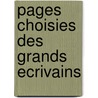 Pages Choisies Des Grands Ecrivains door Georges Sand