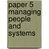 Paper 5 Managing People And Systems