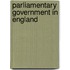 Parliamentary Government In England