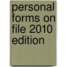 Personal Forms on File 2010 Edition by Inc. Facts on File