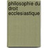Philosophie Du Droit Ecclesiastique