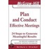 Plan And Conduct Effective Meetings