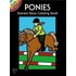 Ponies Stained Glass Colouring Book