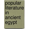 Popular Literature In Ancient Egypt door Jane Hutchison