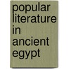 Popular Literature in Ancient Egypt door Anonymous Anonymous