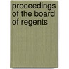Proceedings of the Board of Regents door University Of M