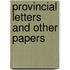 Provincial Letters And Other Papers