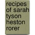 Recipes Of Sarah Tyson Heston Rorer