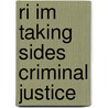 Ri Im Taking Sides Criminal Justice door Straughan
