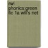 Rwi Phonics:green Fic 1a Will's Net