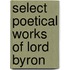 Select Poetical Works of Lord Byron