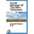 Social Message Of The New Testament