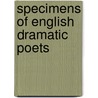 Specimens Of English Dramatic Poets door Anonymous Anonymous
